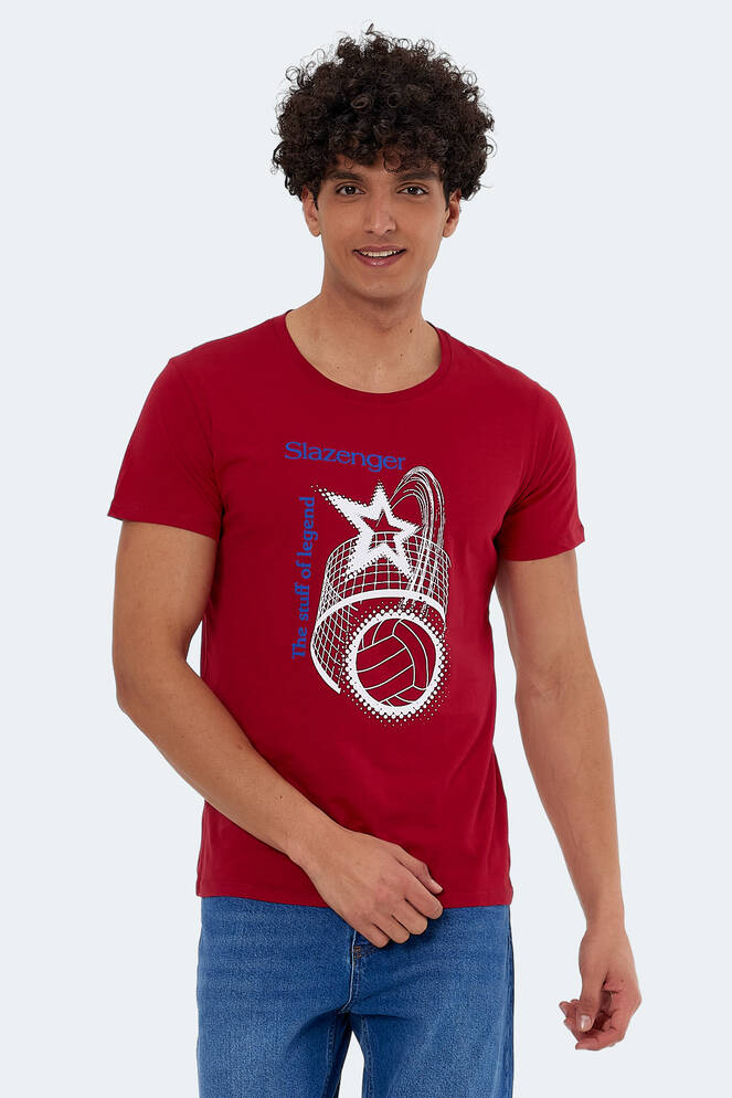 Slazenger KARNEN Erkek Kısa Kollu T-Shirt Bordo