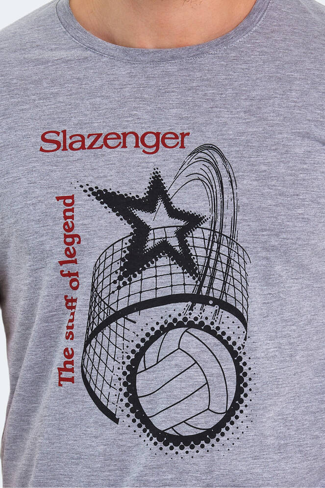 Slazenger KARNEN Erkek Kısa Kollu T-Shirt Gri