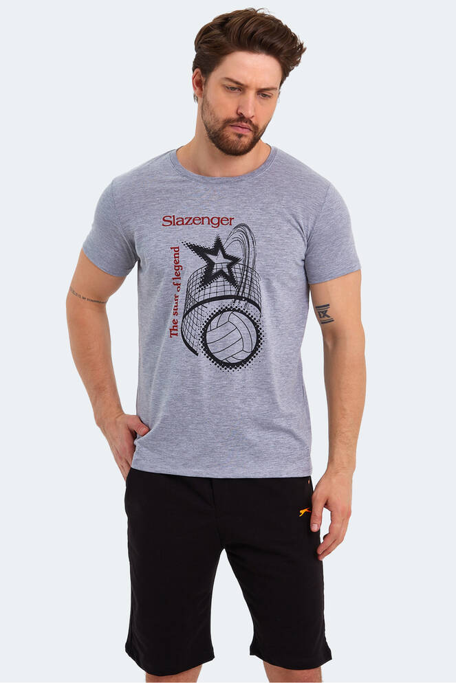 Slazenger KARNEN Erkek Kısa Kollu T-Shirt Gri