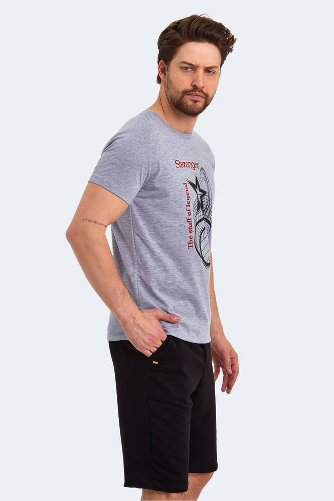 Slazenger KARNEN Erkek Kısa Kollu T-Shirt Gri