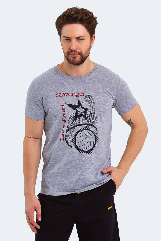 Slazenger KARNEN Erkek Kısa Kollu T-Shirt Gri