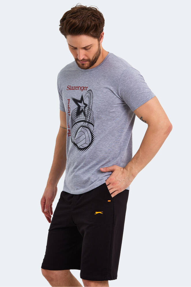 Slazenger KARNEN Erkek Kısa Kollu T-Shirt Gri