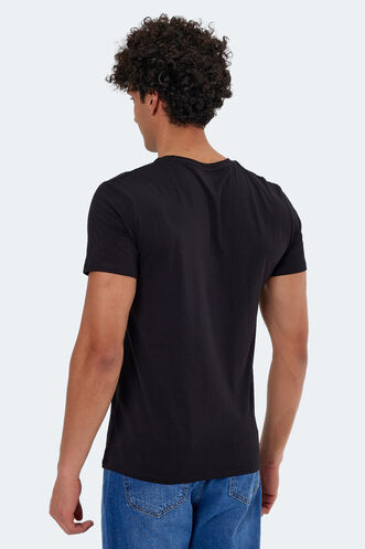 Slazenger KARNEN Men's Short Sleeve T-Shirt Black - Thumbnail