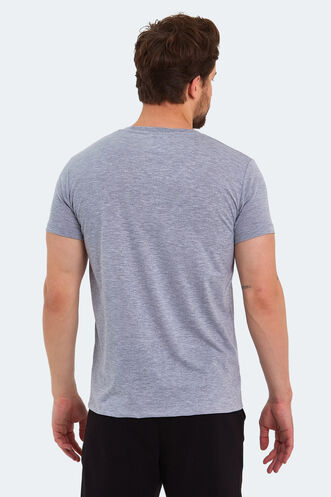 Slazenger KARNEN Men's Short Sleeve T-Shirt Gray - Thumbnail