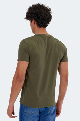 Slazenger KARNEN Men's Short Sleeve T-Shirt Khaki - Thumbnail