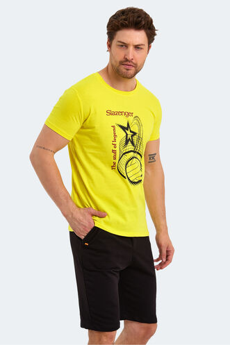 Slazenger KARNEN Men's Short Sleeve T-Shirt Light Yellow - Thumbnail