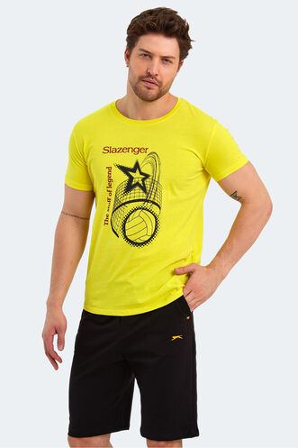 Slazenger KARNEN Men's Short Sleeve T-Shirt Light Yellow - Thumbnail