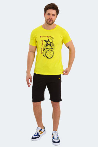 Slazenger KARNEN Men's Short Sleeve T-Shirt Light Yellow - Thumbnail