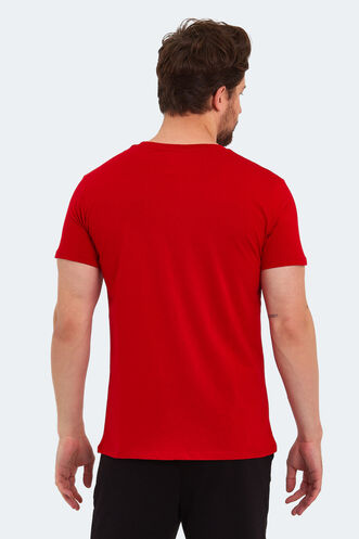 Slazenger KARNEN Men's Short Sleeve T-Shirt Red - Thumbnail