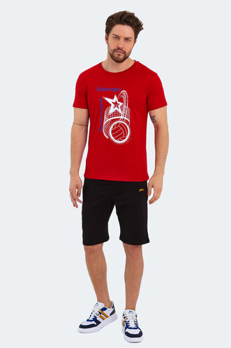 Slazenger KARNEN Men's Short Sleeve T-Shirt Red - Thumbnail