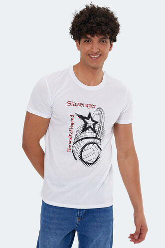 Slazenger KARNEN Men's Short Sleeve T-Shirt White - Thumbnail