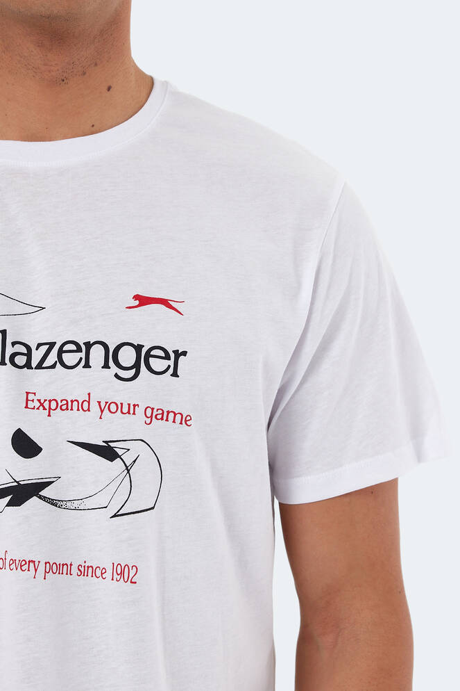 Slazenger KARNEN OVER Erkek Kısa Kollu T-Shirt Beyaz