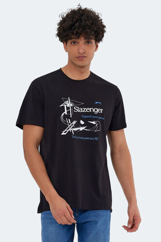 Slazenger - Slazenger KARNEN OVER Erkek Kısa Kollu T-Shirt Siyah