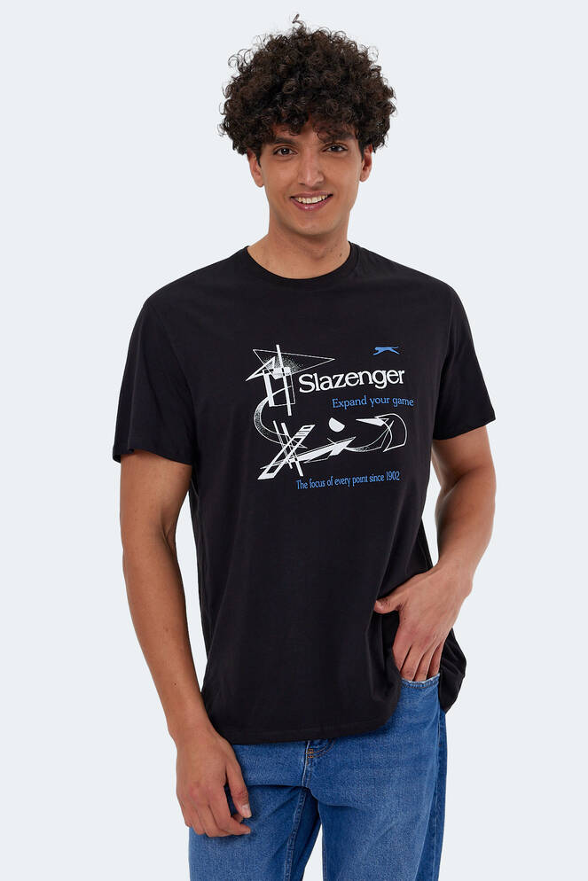 Slazenger KARNEN OVER Erkek Kısa Kollu T-Shirt Siyah