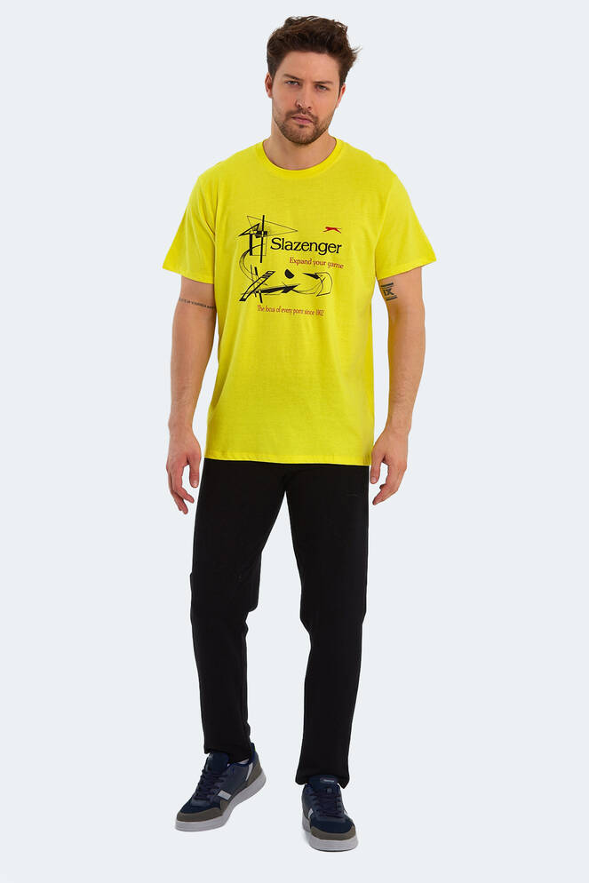 Slazenger KARNEN OVER Erkek Kısa Kollu T-Shirt Açık Sarı