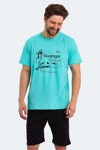 Slazenger KARNEN OVER Erkek Kısa Kollu T-Shirt Nane - Thumbnail