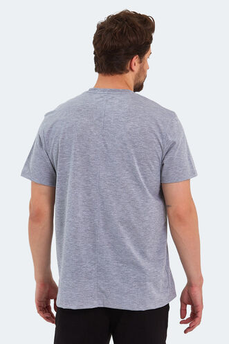 Slazenger KARNEN OVER Men's Short Sleeve T-Shirt Gray - Thumbnail