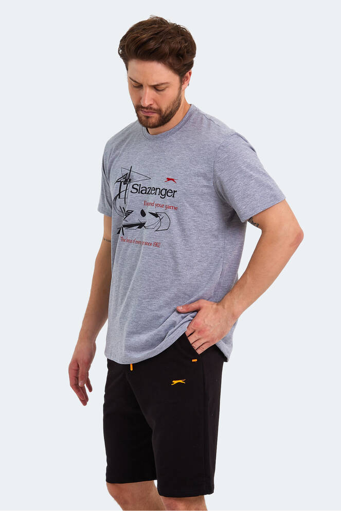 Slazenger KARNEN OVER Men's Short Sleeve T-Shirt Gray