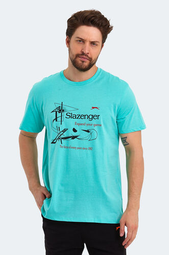 Slazenger KARNEN OVER Men's Short Sleeve T-Shirt Mint - Thumbnail