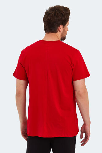 Slazenger KARNEN OVER Men's Short Sleeve T-Shirt Red - Thumbnail