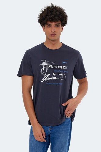 Slazenger KARNEN OVER Men's Short Sleeve T-Shirt Anthracite - Thumbnail