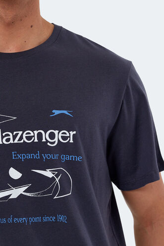 Slazenger KARNEN OVER Men's Short Sleeve T-Shirt Anthracite - Thumbnail