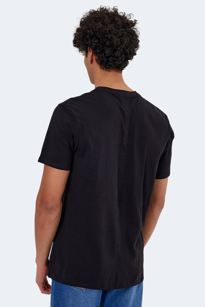 Slazenger KARNEN OVER Men's Short Sleeve T-Shirt Black