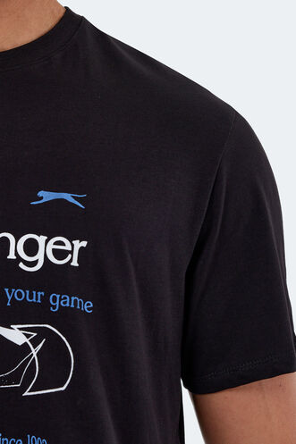 Slazenger KARNEN OVER Men's Short Sleeve T-Shirt Black - Thumbnail