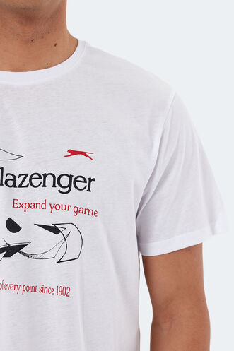 Slazenger KARNEN OVER Men's Short Sleeve T-Shirt White - Thumbnail