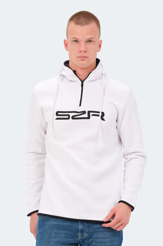 Slazenger - Slazenger KASHI Erkek Sweatshirt Beyaz