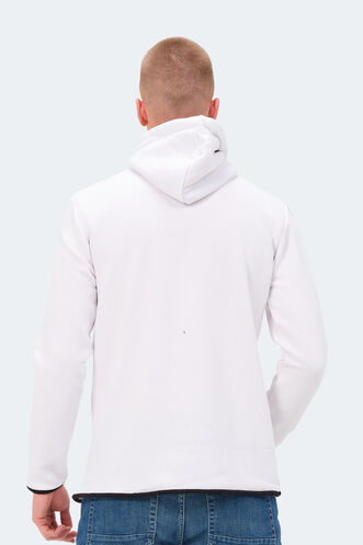 Slazenger KASHI Erkek Sweatshirt Beyaz - Thumbnail