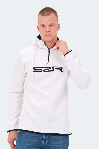 Slazenger KASHI Erkek Sweatshirt Beyaz - Thumbnail