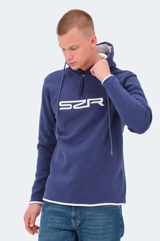 Slazenger KASHI Erkek Sweatshirt Lacivert - Thumbnail