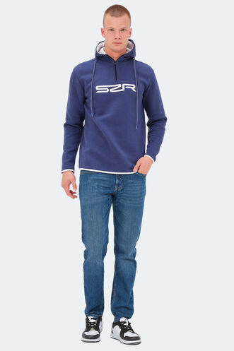 Slazenger KASHI Erkek Sweatshirt Lacivert - Thumbnail