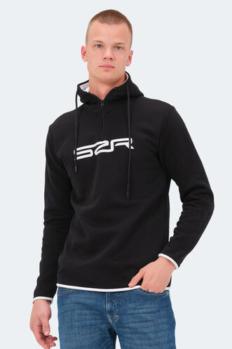 Slazenger - Slazenger KASHI Erkek Sweatshirt Siyah