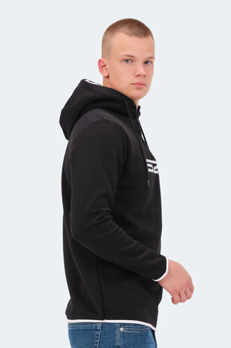 Slazenger KASHI Erkek Sweatshirt Siyah - Thumbnail