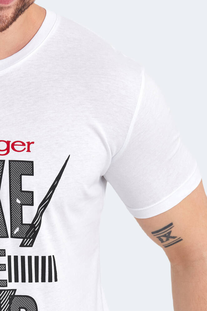 Slazenger KASSIA Erkek Kısa Kollu T-Shirt Beyaz