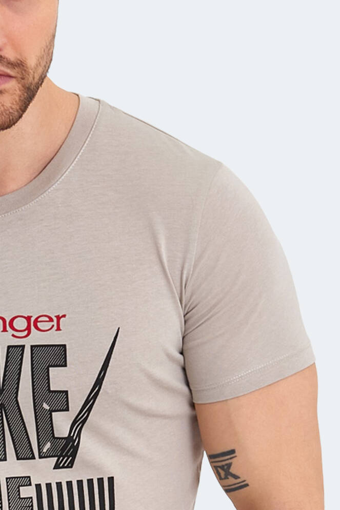 Slazenger KASSIA Erkek Kısa Kollu T-Shirt Taş Gri