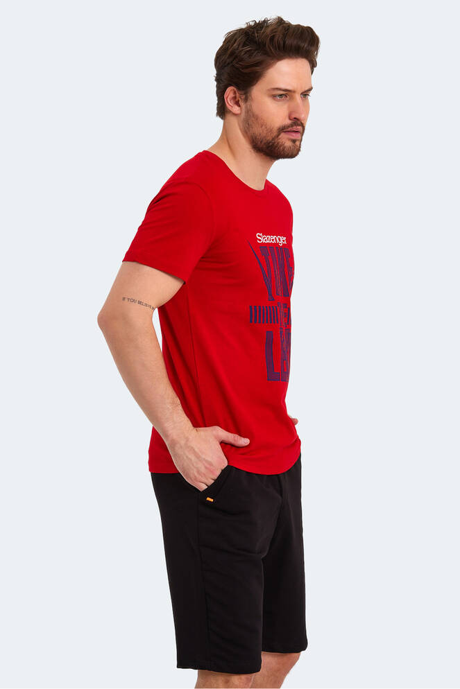 Slazenger KASSIA Erkek Kısa Kollu T-Shirt Kırmızı