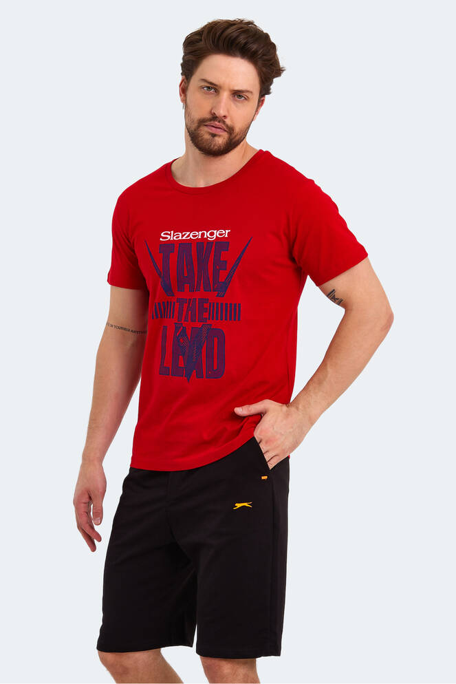 Slazenger KASSIA Erkek Kısa Kollu T-Shirt Kırmızı