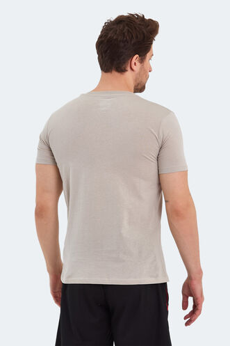 Slazenger KASSIA Men's Short Sleeve T-Shirt Stone Grey - Thumbnail