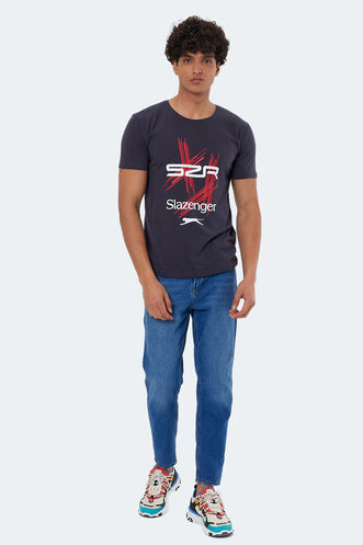 Slazenger KASUR Erkek Kısa Kollu T-Shirt Antrasit - Thumbnail