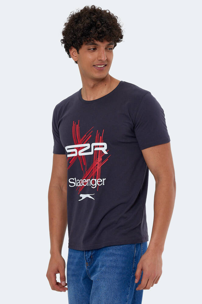 Slazenger KASUR Erkek Kısa Kollu T-Shirt Antrasit