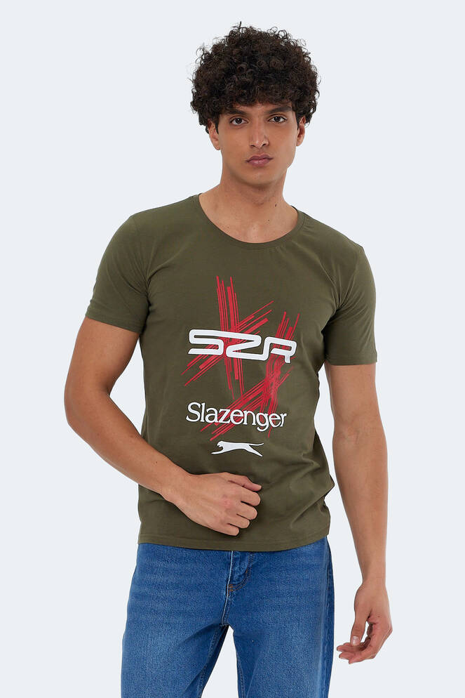 Slazenger KASUR Erkek Kısa Kollu T-Shirt Haki