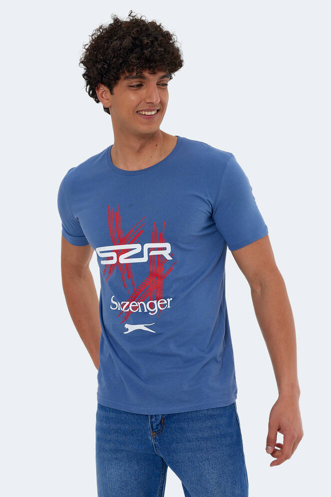 Slazenger KASUR Erkek Kısa Kollu T-Shirt Indigo