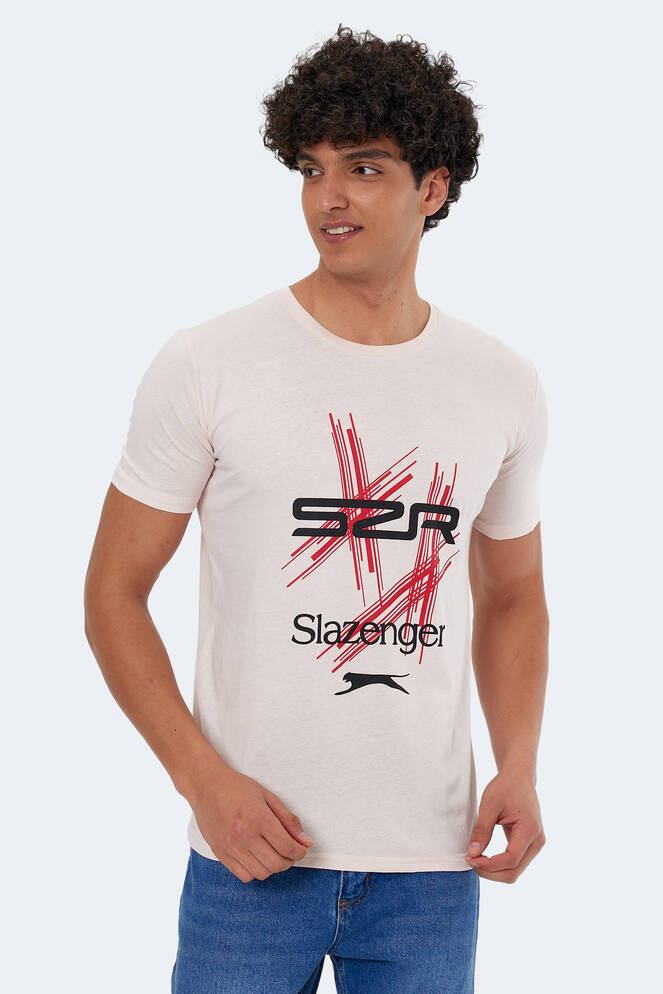 Slazenger KASUR Erkek Kısa Kollu T-Shirt Pudra