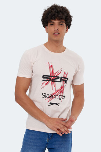 Slazenger - Slazenger KASUR Erkek Kısa Kollu T-Shirt Pudra