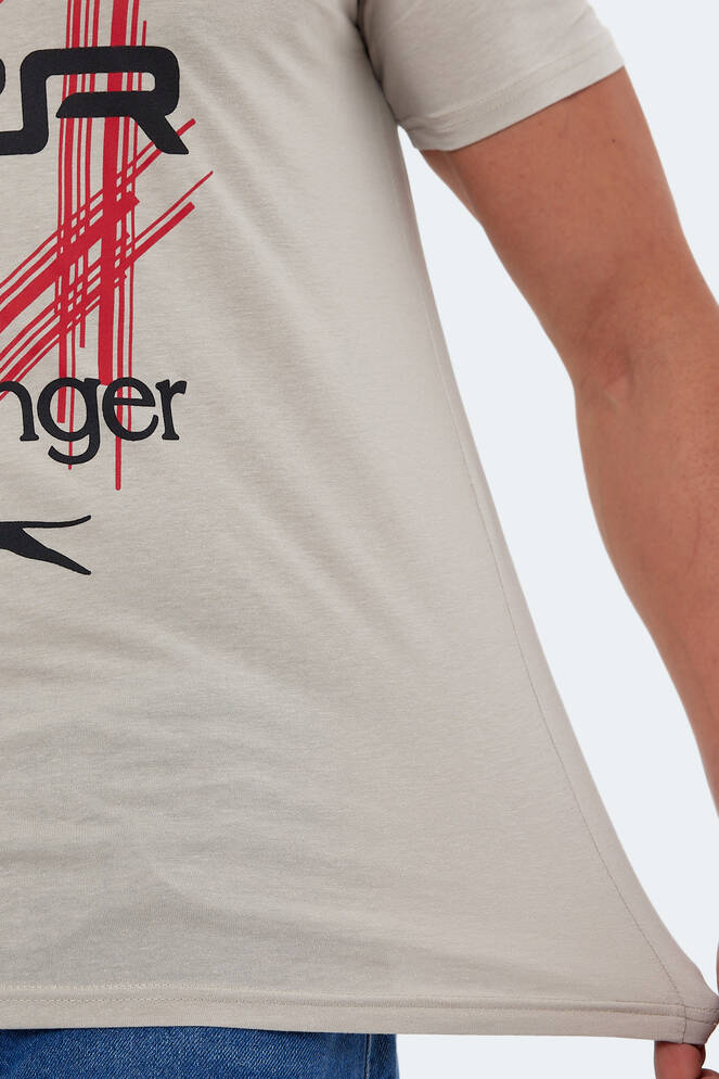 Slazenger KASUR Erkek Kısa Kollu T-Shirt Taş Gri