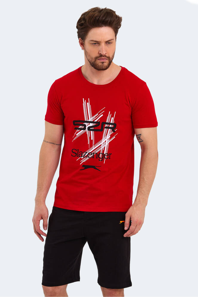 Slazenger KASUR Erkek Kısa Kollu T-Shirt Kırmızı