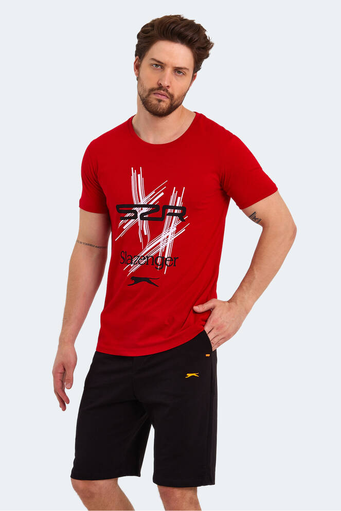 Slazenger KASUR Erkek Kısa Kollu T-Shirt Kırmızı